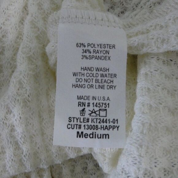 Fantastic Fawn Cold Shoulder Top Cream Size Med - Picture 3 of 3